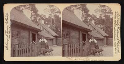 Sweden A farm house, Island of Oland, South Sweden. There's no pl - Old Photo