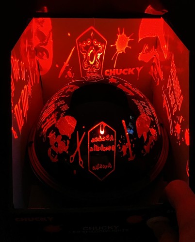 CHUCKY CHILDS PLAY Tabletop Projector Shadow Lights Halloween New - Picture 1 of 8