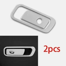 Co-Pilot Storage Box Handle Cover Trim Silver Steel For Cadillac CT5 2019-2020