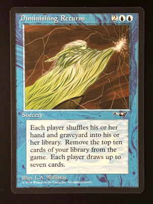 MTG - Diminishing Returns - NM+ Never Played - Alliances - Rare - EN - REG