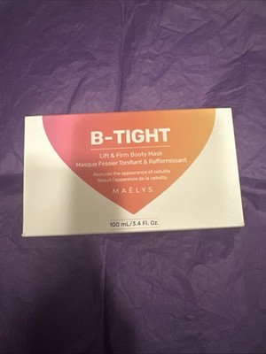 Maelys Cosmetics B-Tight Lift and Firm Booty Mask Reduce Cellulite 3.4 oz Sealed