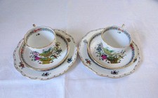 HEREND INDIAN BASKET FD 2 TRE PEZZI CAFFE' PIATTO 1° SCELTA