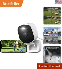 2.5K Outdoor Security Camera with Night Vision & Motion-Activated Spotlight