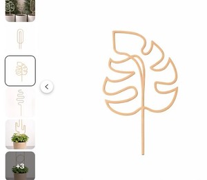 door Plant Trellis | Small Plant Trellis| 3D Printed Plant | Hou