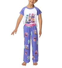 KPop Demon Hunters Girls Pajamas Set Size 4 5 6 8 10 T Shirt Pants Purple NWT