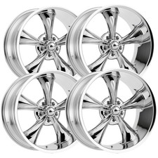 Set Of 4 Ridler 695 17x8 5x4.75 0mm Chrome Wheels Rims 17 Inch