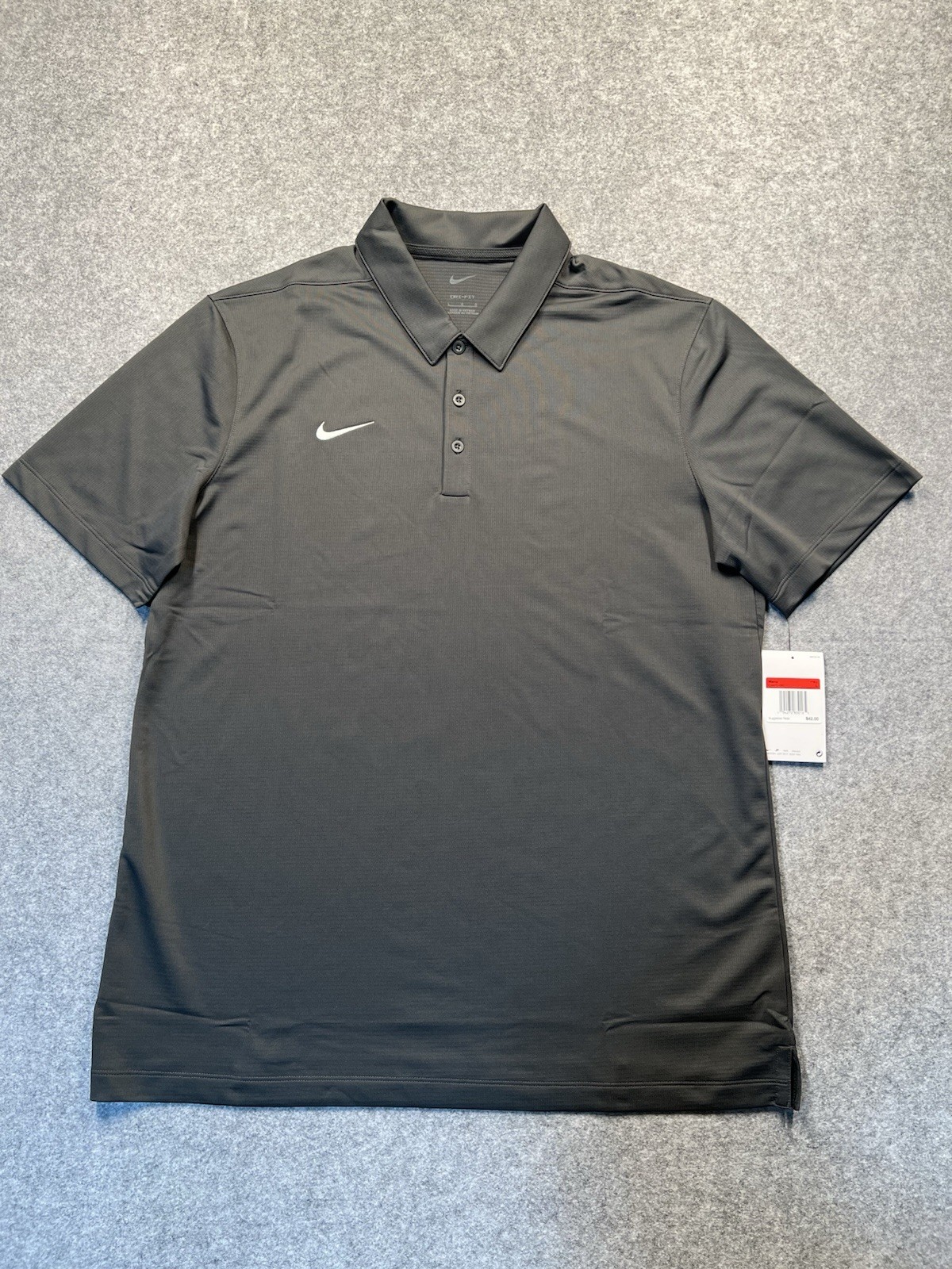 Nike Dri-FIT Polo Shirt &ndash; Men&rsquo;s Size Large &ndash; Charcoal Gray &ndash; New With Tags