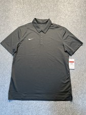 NEW Nike Dri-FIT Polo Shirt Men s Size Large Charcoal Gray New With Tags