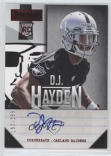 2013 Panini Playbook Signatures Red 192/299 DJ Hayden #119 Auto 0c2