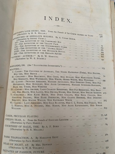 Strand Magazine 1893 Vol 5 - Sherlock Holmes Arthur Conan Doyle - Jan to June - Picture 6 of 9