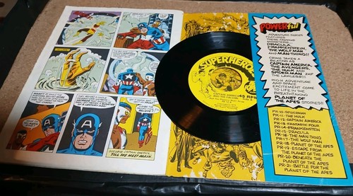 Vintage 1974 Captain America & the Falcon Book & Record Set from Marvel Comic - Picture 2 of 4