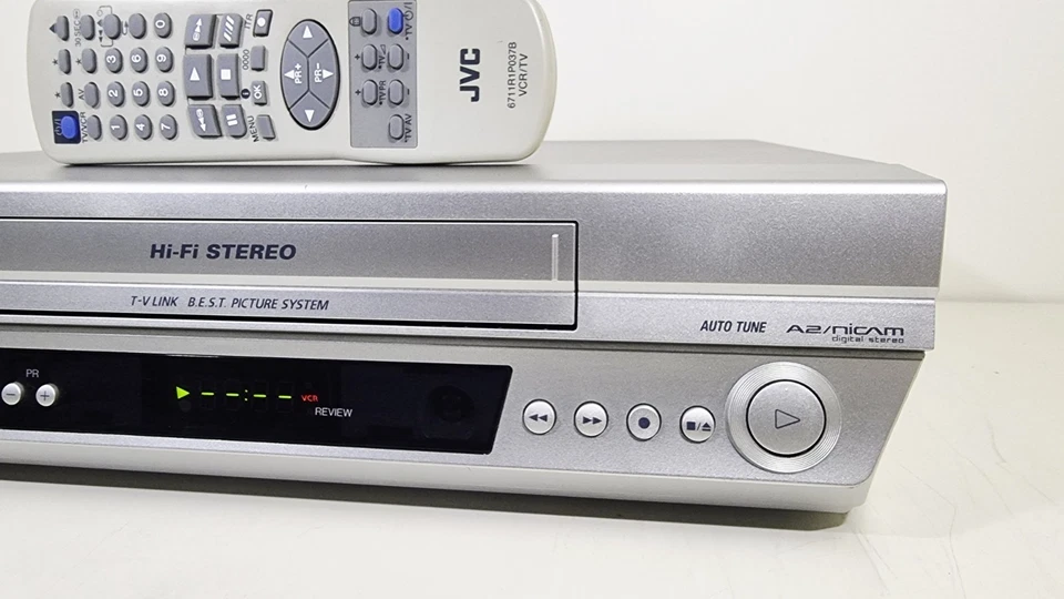 VIDEOREGISTRATORE VHS JVC HR-V510 LETTORE CASSETTE VINTAGE VCR FUNZIONANTE - Immagine 3 di 4