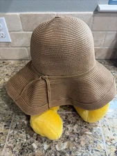 Sun N Sand Brown Tan Packable Travel Bucket Sun Hat Outerwear Accessory One Size