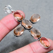 Facettierter Morganit ovale Form Edelstein handgefertigt einzigartig Geschenk...