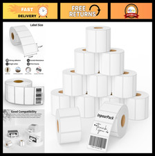 12 Rolls Direct Thermal Perforated Shipping Labels 2-1/4"x1-1/4", 1000 Labels/Ro