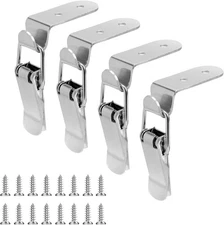 90 Degree Tool Box Hood Locks Latches, Stainless Steel Latch No lock hole 