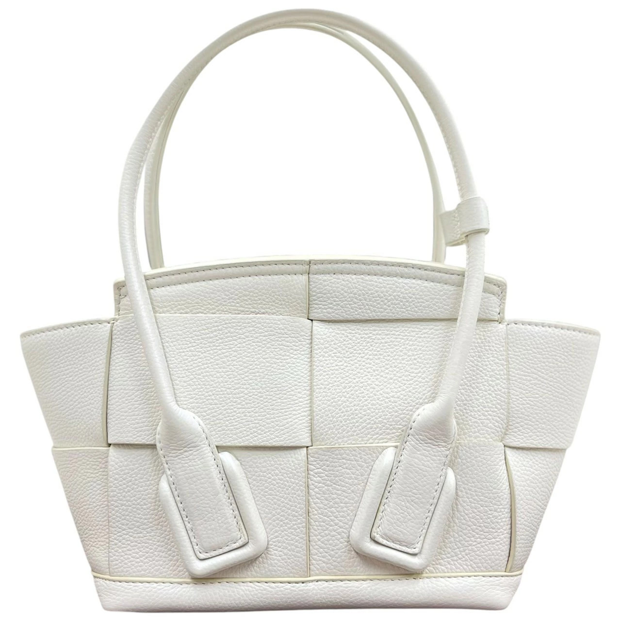 Bottega Veneta Mini The Arco White Leather 2Way Handbag Rare Condition thumbnail 2