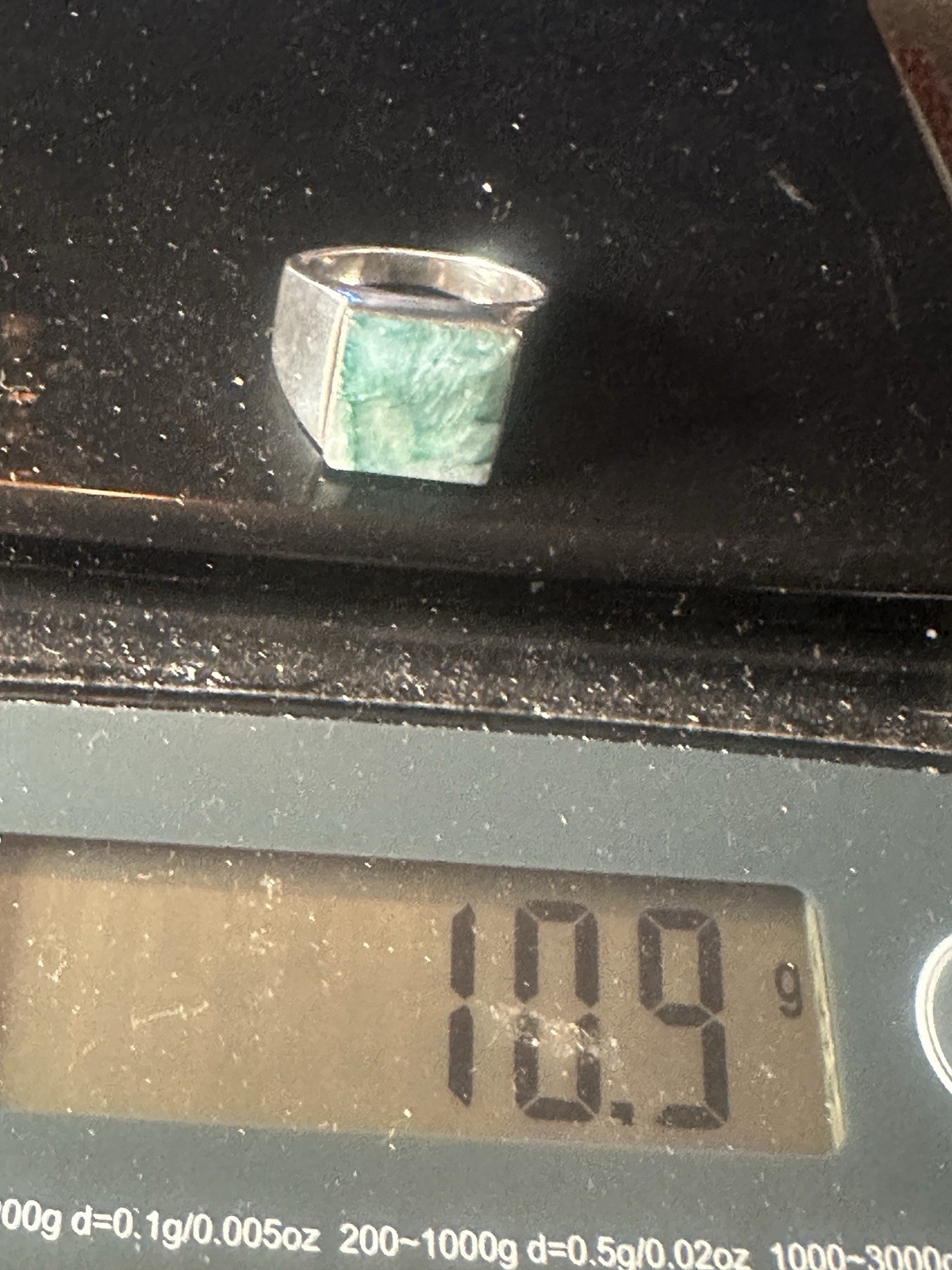 925 Sterling Silver Ring Amazonite Ring Size 11 - image 7