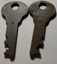 2 Corbin # TTA6 Suitcase Trunk Keys 