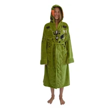 Halo Infinite Master Chief Hooded Bathrobe for Adults | One Size Fits Most