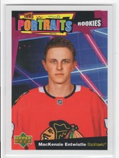 2020-21 Upper Deck UD Portraits MacKenzie Entwistle Rookie Chicago Blackhawks