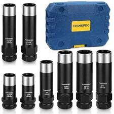 Spline Lug Nut Socket Set-8 Piece Wheel Lock Removal Kit5 Point Lug Nut Key67