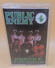 Public Enemy Cassette Apocalypse 91 Strikes Black Audio Tape CT-47374 C3-3