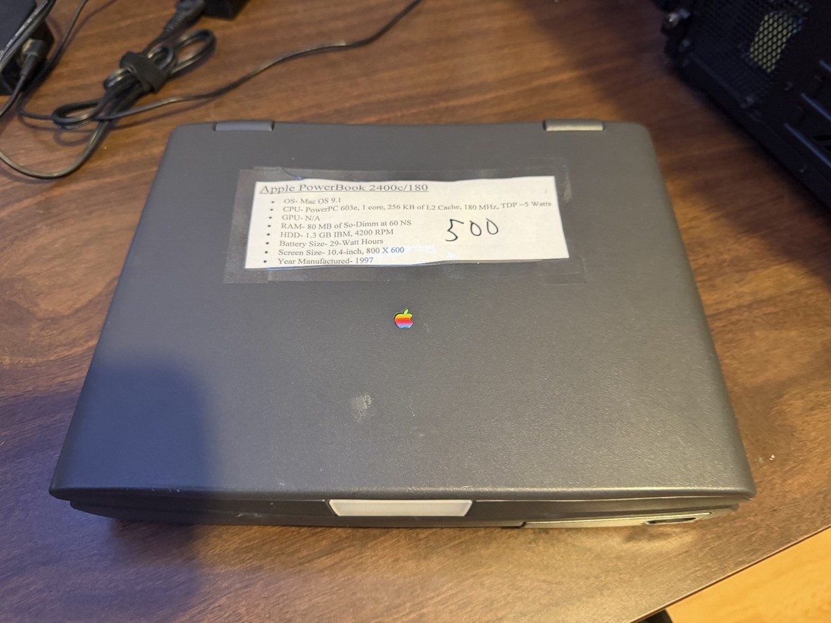 Apple PowerBook 2400c/180 excellent condition Mac OS 9.1 | eBay