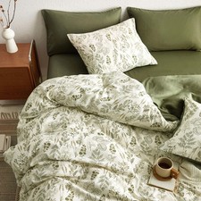 Floral Duvet Cover Set, Botanical Vintage Flower Coquette Cottagecore Aesthetic