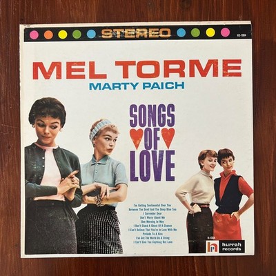 Mel Torme + Paich / Songs Of Love ~ Vinyl LP (Hurrah HS-1004) Jazz