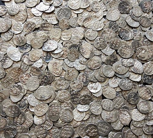 Coin Silver Kopek Ivan IV The Terrible 50 pcs 1533-1584 rouble ruble denga