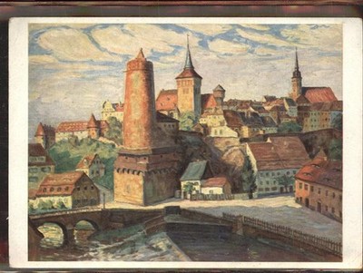 Bautzen Sachsen Kuenstlerkarte Rolf Friedmann