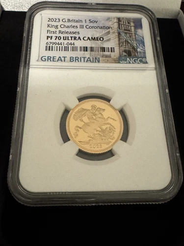 2023 Coronation King Charles III Sovereign Gold Proof NGC PF70 UC First Releases