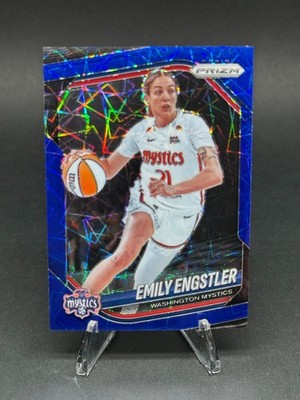 2025 PANINI PRIZM WNBA EMILY ENGSTLER #84 BLUE VELOCITY WASHINGTON MYSTICS