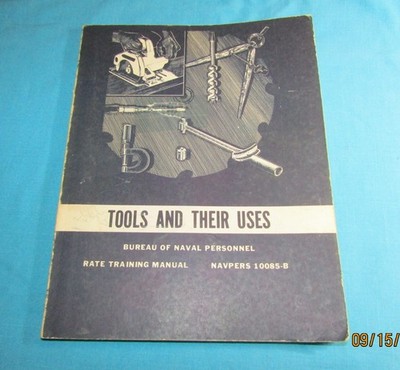 VTG Tools And Their Uses Rate Training Manual NAVPERS 10085-B Bureau Of Naval