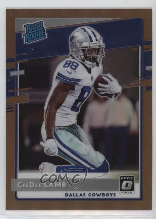2020 Panini Donruss Optic Rated Rookies Bronze Prizm CeeDee Lamb Rookie RC 00jx