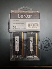 Lexar SODIMM DDR4 RAM 32GB Kit 2x16GB 3200 MHz, 260-Pin, Laptop/Notebooks