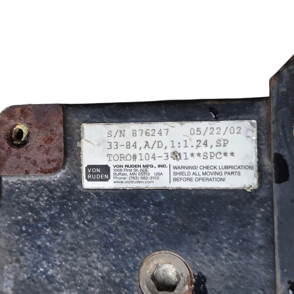 Toro 100-4140 PTO Gearbox with Pulley & Driveshaft – Groundsmaster 328 | Rexnord - Image 3 of 4