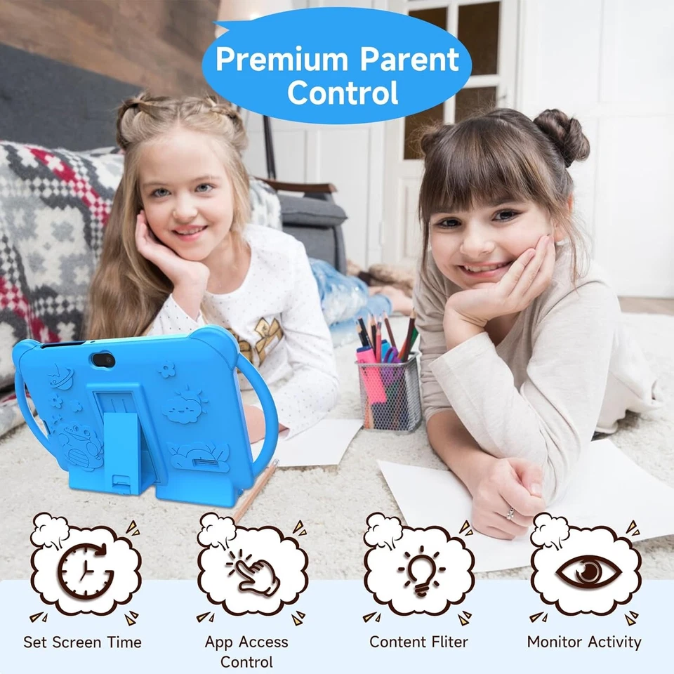 Kids Tablet 7'' Android 12 for Kids 4GB+32GB Parental Control Educational Games - Image 4 of 4