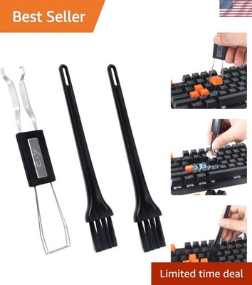 High-Quality Keycap Puller for Cherry MX & More - with Cleaning Brushes Included