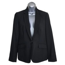 J.Crew Campbell Traveler Blazer in Black Wool Size 4