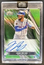 2024 Topps Chrome Black Jose Reyes Auto Autograph Green Refractor #/99 Mets