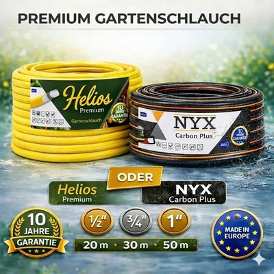 TAMS® Premium Plus Gartenschlauch 4-lagig Wasserschlauch 1/2 3/4 1 Zoll 20M-50M - Bild 1 von 4