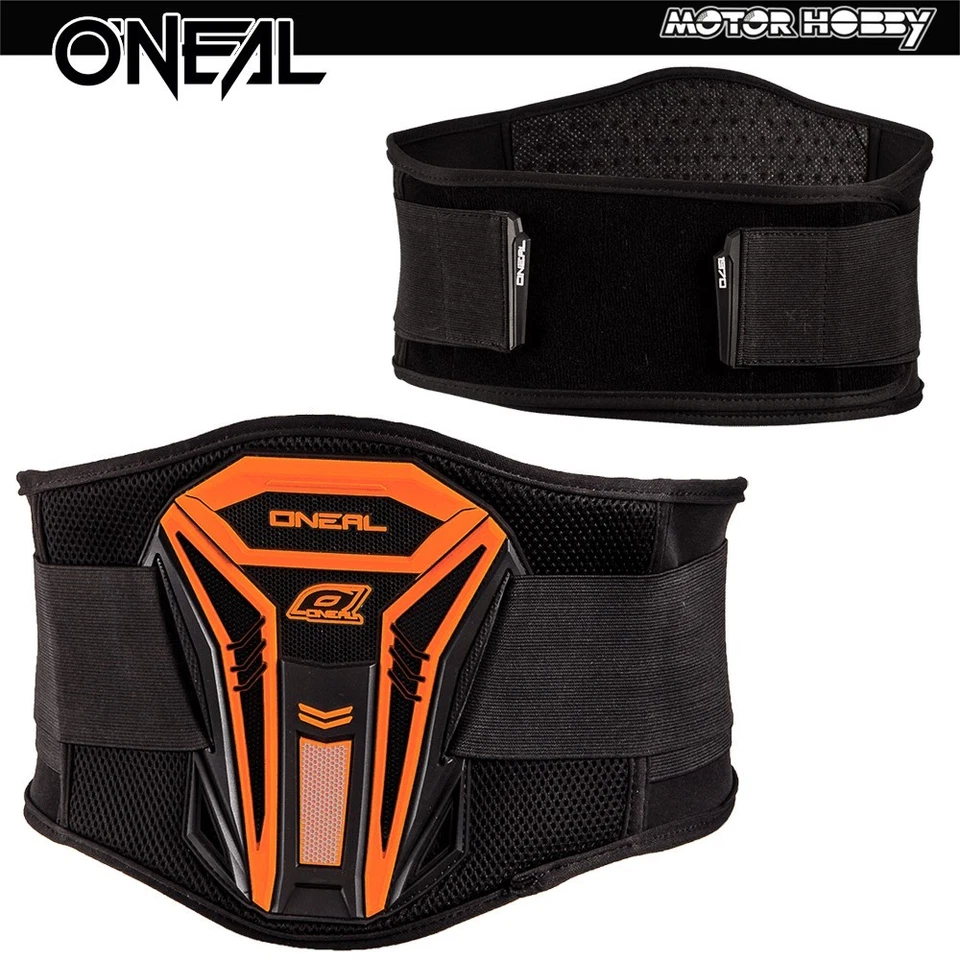 CINTURÓN DE RIÑÓN NARANJA NEGRO BANDA ELÁSTICA PARARENI CROSS ENDURO ONEAL PXR - Imagen 1 de 1
