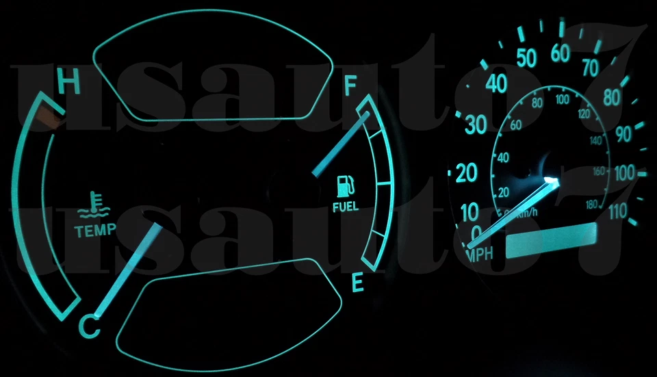 Dash Cluster Gauge AQUA BLUE LED LIGHTS KIT Fit 98-02 Toyota Corolla Chevy Prizm Foto 3 de 4