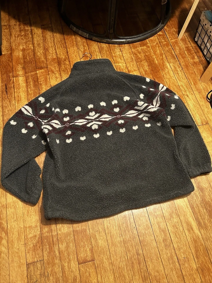 Sudadera Pullover Vintage Penfield 1/4 Cremallera L/S Grande Gris Pila Polar EE. UU. Foto 3 de 3