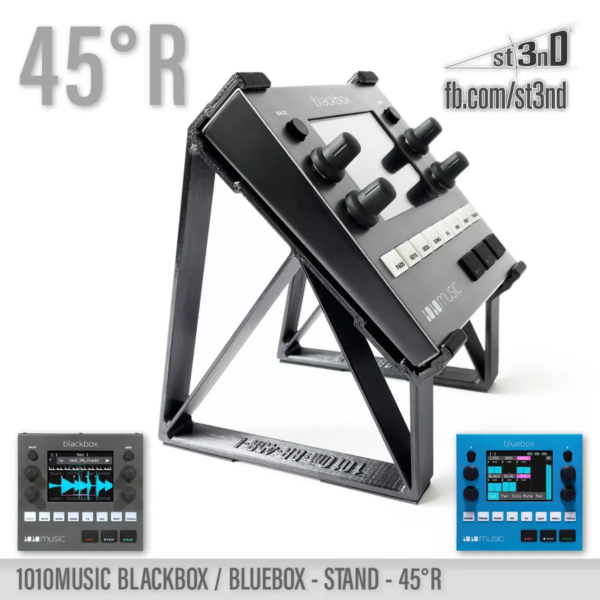 1010music bluebox & blackbox STAND 45° RAISED - 100% BUYERS