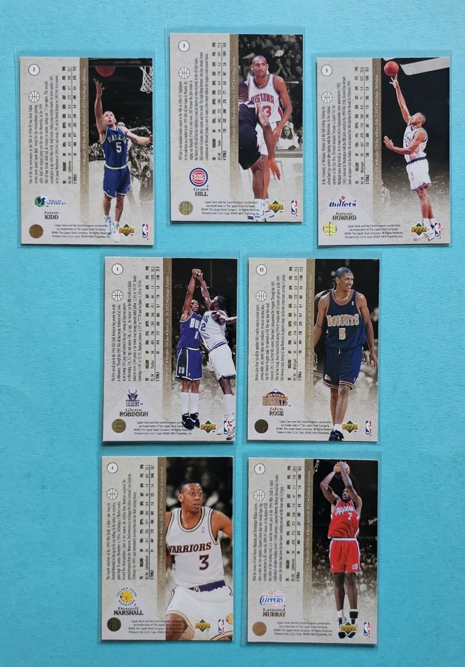 1994-95 SP 新秀金 Premier Prospects Pt 套装 Grant Hill Jalen Rose Jason Kidd — 第 4/4 张图片