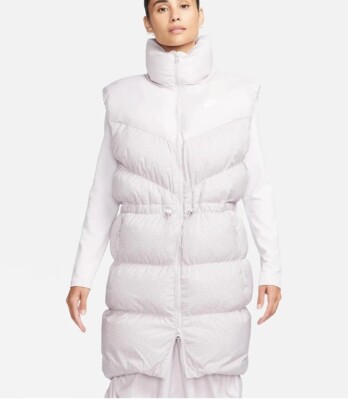 NWT Nike Sportswear Windpuffer Women's Therma-FIT Loose Long Puffer Vest Size XL
