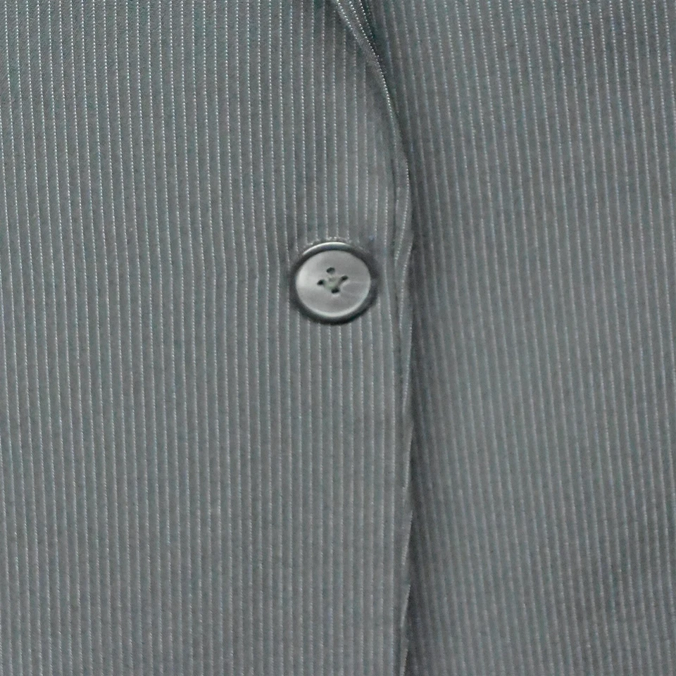 Blazer English Laundry 42L listra preta 2 botões casaco esportivo terno jaqueta - Imagem 2 de 4